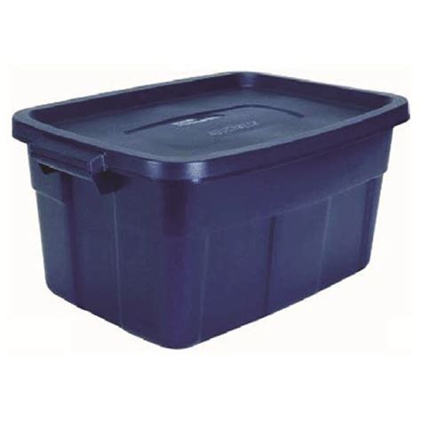 rubbermaid roughneck 25-gallon box dark indigo metallic dimensions|rubbermaid roughneck 25 gallon.